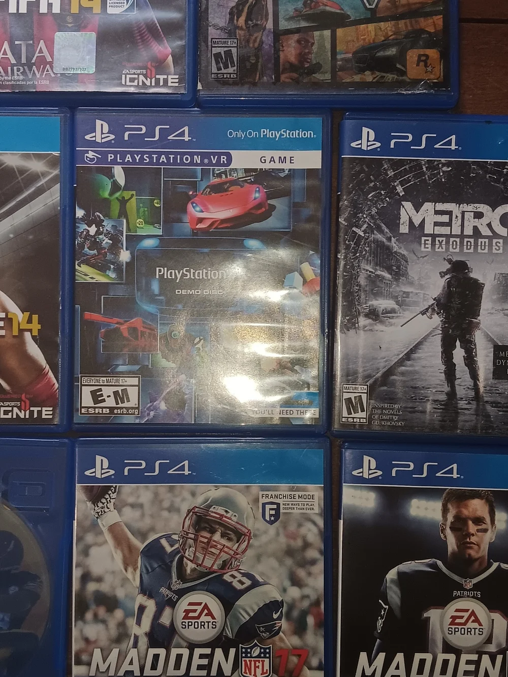 Sony 4 Blue Game Case Bundle - Assorted EA Sports Titles